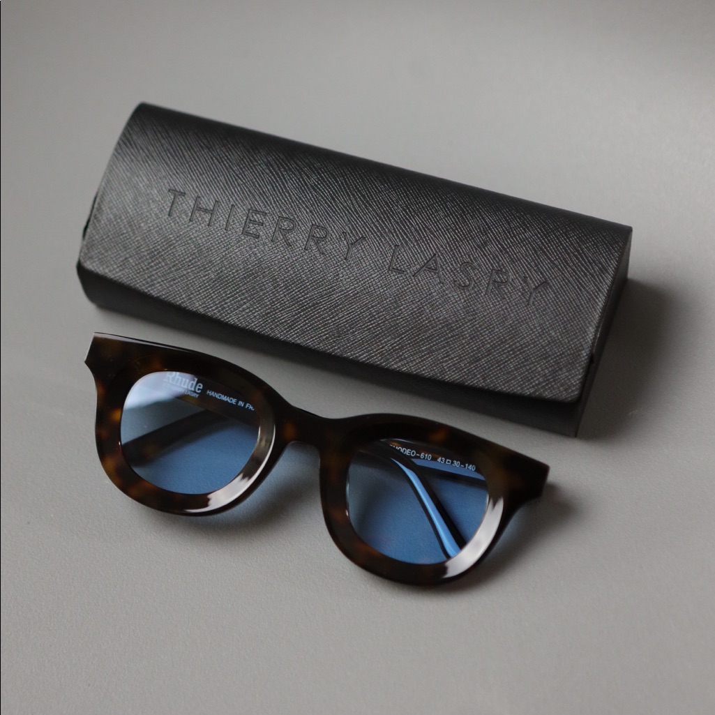 Rhude X Thierry Lasry "Rhevision" Sunglasses Tortoise/ Blue Tint Shades